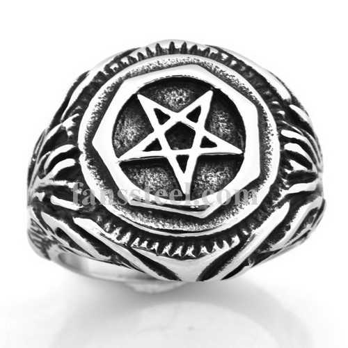 FSR20W52 hexagon star goat ring